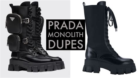 prada shoes dupes|prada combat boots dupe.